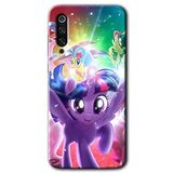 MRCİLETİSİM mrc90655 Pony Kılıf HD Desen Baskılı Arka Kapak Temperli Cam Xiaomi Mi 9 SE ile uyumlu
