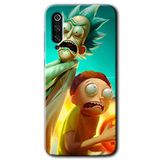 MRCİLETİSİM mrc90657 Rick Morty Kılıf HD Desen Baskılı Arka Kapak Temperli Cam Xiaomi Mi 9 SE ile uyumlu