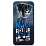 MRCİLETİSİM (mrc92999) Bozkurt Atatürk Kılıf HD Desen Baskılı Arka Kapak Xiaomi Redmi 9 ile uyumlu