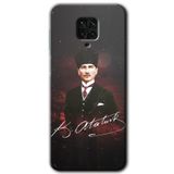 MRCİLETİSİM (mrc95763) Kemal Atatürk Kılıf HD Desen Baskılı Arka Kapak Xiaomi Redmi Note 9 Pro ile uyumlu