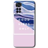MRCİLETİSİM (mrc96686) Good Vibes Kılıf HD Desen Baskılı Arka Kapak Xiaomi Redmi Note 11 5G Global ile uyumlu