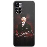 MRCİLETİSİM (mrc97963) Kemal Atatürk Kılıf HD Desen Baskılı Arka Kapak Xiaomi Redmi Note 11 Pro Plus 5G ile uyumlu