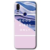 MRCİLETİSİM (mrc98886) Good Vibes Kılıf HD Desen Baskılı Arka Kapak Xiaomi Redmi Note 7 ile uyumlu