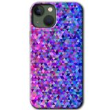 MRCİLETİSİMmrc-101431 Pixel Mozaik Kılıf HD Baskılı Desen Hayalet Cam Yandan Görünmez iPhone 13 Mini ile uyumlu