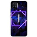 MRCİLETİSİMmrc-110478 Dark Neon Yaprak I Harfi Kılıf Kapak Hayalet Ekran Yandan Gözükmez Oppo A15 ile uyumlu