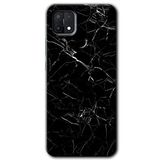 MRCİLETİSİMmrc-110774 Siyah Mermer Kılıf Kapak Hayalet Ekran Yandan Gözükmez Oppo A15s ile uyumlu