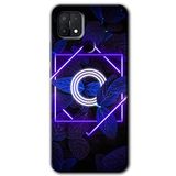 MRCİLETİSİMmrc-111034 Dark Neon Yaprak O Harfi Kılıf Kapak Hayalet Ekran Yandan Gözükmez Oppo A15s ile uyumlu
