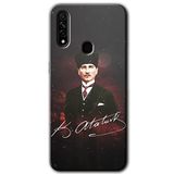 MRCİLETİSİMmrc-112099 Kemal Atatürk Kılıf Kapak Hayalet Ekran Yandan Gözükmez Oppo A31 ile uyumlu