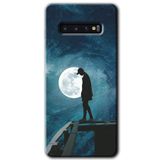 MRCİLETİSİMmrc-1141 Dolunay Yalnızlık Kılıf HD Desen Baskılı Arka Kapak Samsung Galaxy S10 ile uyumlu
