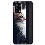 MRCİLETİSİMmrc-115468 Kedi Bakışı Kılıf Kapak Hayalet Ekran Yandan Gözükmez Oppo A74 ile uyumlu