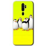 MRCİLETİSİMmrc-115558 Penguenler Kılıf Kapak Hayalet Ekran Yandan Gözükmez Oppo A9 2020 ile uyumlu