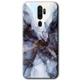 MRCİLETİSİMmrc-115566 Otantik Mermer Kılıf Kapak Hayalet Ekran Yandan Gözükmez Oppo A9 2020 ile uyumlu