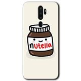 MRCİLETİSİMmrc-115637 Nutella Aşkım Kılıf Kapak Hayalet Ekran Yandan Gözükmez Oppo A9 2020 ile uyumlu