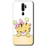 MRCİLETİSİMmrc-115655 Sevimli Kedi Kılıf Kapak Hayalet Ekran Yandan Gözükmez Oppo A9 2020 ile uyumlu