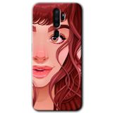 MRCİLETİSİMmrc-115751 Kızıl Kız Kılıf Kapak Hayalet Ekran Yandan Gözükmez Oppo A9 2020 ile uyumlu