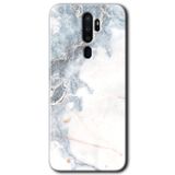 MRCİLETİSİMmrc-115797 White Marble Kılıf Kapak Hayalet Ekran Yandan Gözükmez Oppo A9 2020 ile uyumlu
