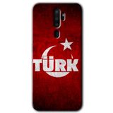 MRCİLETİSİMmrc-115925 Ayyıldız Türk Kılıf Kapak Hayalet Ekran Yandan Gözükmez Oppo A9 2020 ile uyumlu