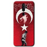 MRCİLETİSİMmrc-115934 Bozkurt Atam Kılıf Kapak Hayalet Ekran Yandan Gözükmez Oppo A9 2020 ile uyumlu