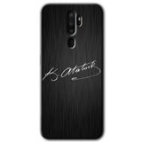MRCİLETİSİMmrc-115945 İmza Atatürk Kılıf Kapak Hayalet Ekran Yandan Gözükmez Oppo A9 2020 ile uyumlu