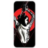 MRCİLETİSİMmrc-116009 Samurai Girl Kılıf Kapak Hayalet Ekran Yandan Gözükmez Oppo A9 2020 ile uyumlu