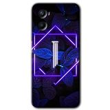 MRCİLETİSİMmrc-118728 Dark Neon Yaprak I Harfi Kılıf Kapak Hayalet Ekran Yandan Gözükmez Oppo Reno 3 ile uyumlu