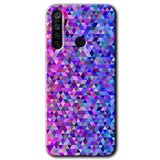 MRCİLETİSİMmrc-120131 Pixel Mozaik Kılıf HD Baskılı Desen Hayalet Cam Yandan Görünmez P40 Lite E ile uyumlu