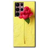MRCİLETİSİMmrc-12102 Kırmızı Gül Kılıf HD Desen Baskılı Arka Kapak Samsung Galaxy S22 Ultra ile uyumlu