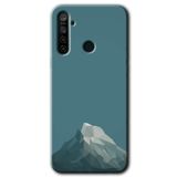 MRCİLETİSİMmrc-121788 Alone Mountain Kılıf Kapak Hayalet Ekran Yandan Gözükmez Realme 5i ile uyumlu