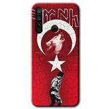 MRCİLETİSİMmrc-121984 Bozkurt Atam Kılıf Kapak Hayalet Ekran Yandan Gözükmez Realme 5i ile uyumlu