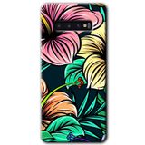 MRCİLETİSİMmrc-1226 Çizim Çiçekler Kılıf HD Desen Baskılı Arka Kapak Samsung Galaxy S10 ile uyumlu