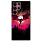 MRCİLETİSİMmrc-12307 Dragon Night Kılıf HD Desen Baskılı Arka Kapak Samsung Galaxy S22 Ultra ile uyumlu