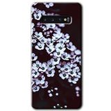 MRCİLETİSİMmrc-1231 Beyaz Çiçek Kılıf HD Desen Baskılı Arka Kapak Samsung Galaxy S10 ile uyumlu