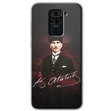 MRCİLETİSİMmrc-125849 Kemal Atatürk Kılıf Kapak Hayalet Ekran Yandan Gözükmez Xiaomi Redmi Note 9 ile uyumlu