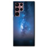 MRCİLETİSİMmrc-12643 Samanyolu Kılıf HD Desen Baskılı Arka Kapak Samsung Galaxy S22 Ultra ile uyumlu