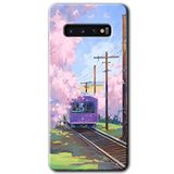 MRCİLETİSİMmrc-1276 Rails Paint Kılıf HD Desen Baskılı Arka Kapak Samsung Galaxy S10 ile uyumlu