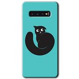 MRCİLETİSİMmrc-1296 Cat Vector Kılıf HD Desen Baskılı Arka Kapak Samsung Galaxy S10 ile uyumlu