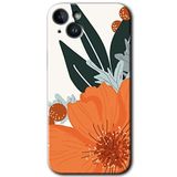 MRCİLETİSİMmrc-133774 Portakal Çiçeği Kılıf HD Desen Baskılı Arka Kapak iPhone 14 ile uyumlu