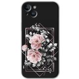 MRCİLETİSİMmrc-133794 Retro Çiçek 1 Kılıf HD Desen Baskılı Arka Kapak iPhone 14 ile uyumlu