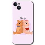 MRCİLETİSİMmrc-133899 Sevgili Ayıcık Kılıf HD Desen Baskılı Arka Kapak iPhone 14 ile uyumlu
