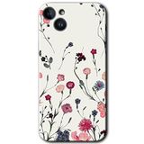 MRCİLETİSİMmrc-134137 Mat Çiçek Kılıf HD Desen Baskılı Arka Kapak iPhone 14 ile uyumlu