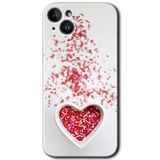MRCİLETİSİMmrc-134192 Kalpli Şekerleme Kılıf HD Desen Baskılı Arka Kapak iPhone 14 ile uyumlu