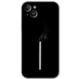 MRCİLETİSİMmrc-134193 Sönmüş Kibrit Kılıf HD Desen Baskılı Arka Kapak iPhone 14 ile uyumlu