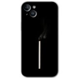 MRCİLETİSİMmrc-134743 Sönmüş Kibrit Kılıf HD Desen Baskılı Arka Kapak iPhone 14 Plus ile uyumlu