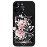 MRCİLETİSİMmrc-134894 Retro Çiçek 1 Kılıf HD Desen Baskılı Arka Kapak iPhone 14 Pro ile uyumlu