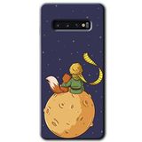 MRCİLETİSİMmrc-1353 Küçük Prens Kılıf HD Desen Baskılı Arka Kapak Samsung Galaxy S10 ile uyumlu