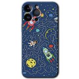 MRCİLETİSİMmrc-135747 Kedi Galaksi Kılıf HD Desen Baskılı Arka Kapak iPhone 14 Pro Max ile uyumlu