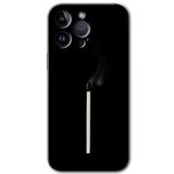 MRCİLETİSİMmrc-135843 Sönmüş Kibrit Kılıf HD Desen Baskılı Arka Kapak iPhone 14 Pro Max ile uyumlu