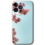 MRCİLETİSİMmrc-135849 Japon Çiçeği Kılıf HD Desen Baskılı Arka Kapak iPhone 14 Pro Max ile uyumlu