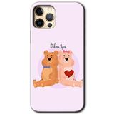 MRCİLETİSİMmrc-136099 Sevgili Ayıcık Kılıf HD Desen Baskılı Arka Kapak + Temperli Cam iPhone 11 Pro ile uyumlu
