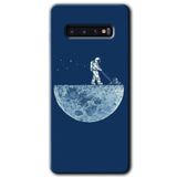 MRCİLETİSİMmrc-1395 Uzay İşçisi Kılıf HD Desen Baskılı Arka Kapak Samsung Galaxy S10 ile uyumlu